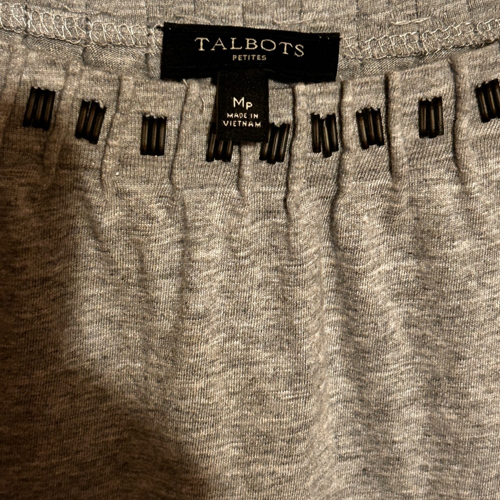 Talbots Gray Long Sleeve Top